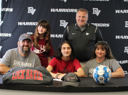  Senior soccer player Sydney Bolles signed with Lock Haven University – Division II  